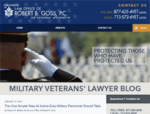 Tablet Screenshot of militaryveteranlawyer.com